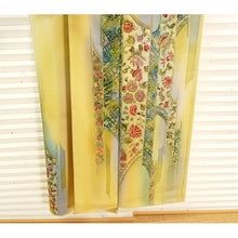 画像をギャラリービューアに読み込む, Vintage Japanese Kimono Women's Robe Silk, Bright Yellow ,Bokashi-Dye Kimono (Soft Gradient Effect)