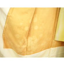 画像をギャラリービューアに読み込む, Vintage Japanese Kimono Women's Robe Silk, Bright Yellow ,Bokashi-Dye Kimono (Soft Gradient Effect)