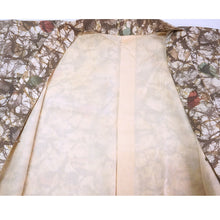 画像をギャラリービューアに読み込む, Vintage Haori Kimono Jacket Silk, ivory base, Geometric Patterns