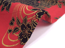 將圖片載入圖庫檢視器 Women's Easy Yukata / Kimono Robe :  Japanese Traditional Clothes - Flowing Peony Red