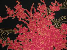 將圖片載入圖庫檢視器 Women's Easy Yukata / Kimono Robe : Japanese Traditional Clothes - Flowing Peony Black