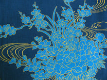 Load image into Gallery viewer, Women's Easy Yukata / Kimono Robe :  Japanese Traditional Clothes - Flowing Peony Blue