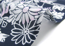 將圖片載入圖庫檢視器 Women's Easy Yukata / Kimono Robe :  Japanese Traditional Clothes - Lily Navy