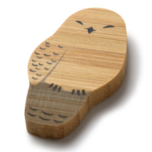 Load image into Gallery viewer, Japanese Bamboo Craft: Chopstick Rest, Snowy Owl