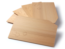 画像をギャラリービューアに読み込む, Japanese Cedar Woodcraft :  5 plates, tsubotsubo