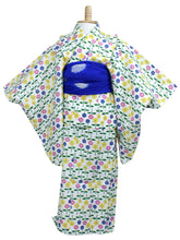 將圖片載入圖庫檢視器 0507us★英語★■棉質浴衣兵童帶2件套日西綠色