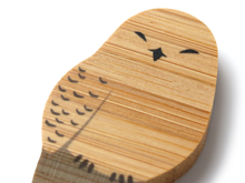 Load image into Gallery viewer, Japanese Bamboo Craft: Chopstick Rest, Snowy Owl