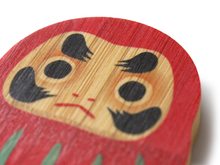Load image into Gallery viewer, Japanese Bamboo Craft: Chopstick Rest, Dharma Red