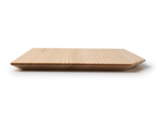 画像をギャラリービューアに読み込む, Japanese Cedar Woodcraft : 5 plates, ginkgo