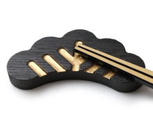 Load image into Gallery viewer, Japanese Bamboo Craft: Chopstick Rest, Pine Black