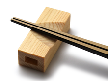 Load image into Gallery viewer, Japanese Bamboo Craft: Chopstick Rest ,Bamboo OR Hinoki/Japanese Cypress ,Simple Design