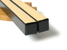 將圖片載入圖庫檢視器 Japanese Bamboo Craft: Chopsticks - Lacquer painted Square BlackJapanese Bamboo Craft: Chopsticks - Lacquer Painted Square Black