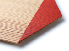 画像をギャラリービューアに読み込む, Japanese Cedar Woodcraft :Candy Dish, Hexagon,Red 3pcs