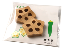 画像をギャラリービューアに読み込む, Japanese Bamboo Craft: Chopstick Rest, Vegetable, Okura