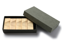 Load image into Gallery viewer, Japanese Bamboo Craft: Chopstick Rest ,Bamboo OR Hinoki/Japanese Cypress ,Simple Design Set of 5 pieces