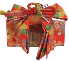 將圖片載入圖庫檢視器 Girl's Ready-Made Formal Obi for Japanese Traditional Kimono :S size - Red x Cherry Blossom Flower Snowflake