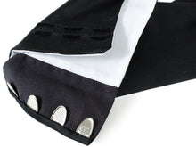 將圖片載入圖庫檢視器 Men's Cotton Tabi Socks with 4 Kohaze Clasps for Japanese Traditional Kimono :Black Satin Weave