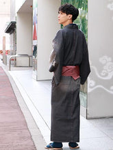 將圖片載入圖庫檢視器 Men's Denim Unlined Kimono with Pockets Black: Japanese Traditional Clothes