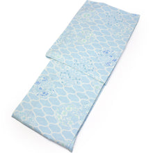 画像をギャラリービューアに読み込む, Ladies' Cotton Yukata: Japanese Traditional Clothes - Light Blue Mesh Floral SANKATSU