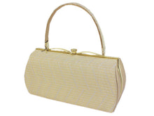 將圖片載入圖庫檢視器 Formal Bag Zori Set : for Japanese Traditional Clothes- Beige Gold Arrow Pattern