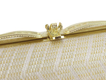 將圖片載入圖庫檢視器 Formal Bag Zori Set : for Japanese Traditional Clothes- Beige Gold Arrow Pattern
