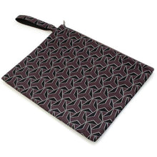 將圖片載入圖庫檢視器 Men's Clutch Bag A4 size - Black Brown Geometric