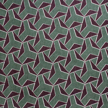 將圖片載入圖庫檢視器 Men's Clutch Bag A4 size - Green Brown Geometric