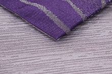 將圖片載入圖庫檢視器 Ladies' Hanhaba-Obi for Japanese Traditional Kimono - Reversible Purple Asanoha