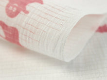 將圖片載入圖庫檢視器 Hemp Haneri for Japanese Traditional Kimono - Ro White Ghost Pink Odiyaorimono