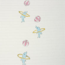 Load image into Gallery viewer, Silk combined weave Haneri for Japanese Traditional Kimono - Ro White hand drawn balloon