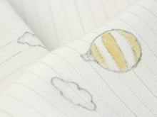 Load image into Gallery viewer, Silk combined weave Haneri for Japanese Traditional Kimono - Ro White hand drawn balloon