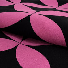 將圖片載入圖庫檢視器 Women's Washable Two-Shaku-Sleeve Kimono: Japanese Traditional Clothes - Black x Pink Overlapping Circles