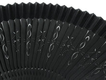 Load image into Gallery viewer, Men's Cotton Sensu :Japanese Traditional Folding Fan & Fan Bag 2-Piece Set Black Plain Pattern