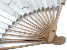 將圖片載入圖庫檢視器 Men's Telescopic Paper Sensu :Japanese Traditional Folding Fan - Silver Ground Ayu