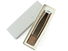 Load image into Gallery viewer, Men's Telescopic Paper Sensu :Japanese Traditional Folding Fan - Pearl white Choju-giga pattern