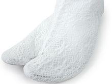 画像をギャラリービューアに読み込む, Ladies' Polyester Tabi Socks with 5 Clips (Kohaze Clasps) for Japanese Traditional Kimono : Field Sensor ,Lace