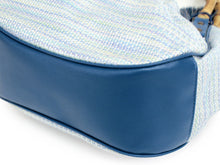 画像をギャラリービューアに読み込む, Bamboo Handle Bag - Light Blue x Blue