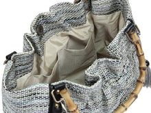 將圖片載入圖庫檢視器 Bamboo Handle Bag - Black x Gray
