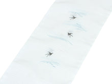 將圖片載入圖庫檢視器 Sillook Polyester Haneri for Japanese Traditional Kimono - white swallow embroidery