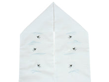 將圖片載入圖庫檢視器 Sillook Polyester Haneri for Japanese Traditional Kimono - white swallow embroidery