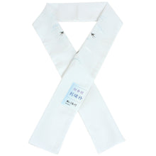 將圖片載入圖庫檢視器 Sillook Polyester Haneri for Japanese Traditional Kimono - white swallow embroidery