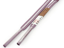 將圖片載入圖庫檢視器 Silk Obijime Hiragumi Kumihimo for Japanese Traditional Kimono - Inden Wave Purple x White.