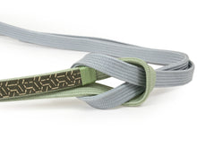 將圖片載入圖庫檢視器 Silk Obijime Hiragumi Kumihimo for Japanese Traditional Kimono - Inden Hexagonal Gray x Green