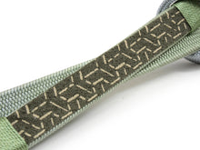 將圖片載入圖庫檢視器 Silk Obijime Hiragumi Kumihimo for Japanese Traditional Kimono - Inden Hexagonal Gray x Green