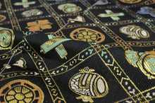 將圖片載入圖庫檢視器 Boy's Polyester Hakama Set 7 Items  for Japanese Traditional Kimono - Black Treasure Diamond Grid