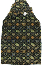 將圖片載入圖庫檢視器 Boy's Polyester Hakama Set 7 Items  for Japanese Traditional Kimono - Black Treasure Diamond Grid