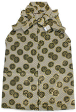 將圖片載入圖庫檢視器 Boy's Polyester Hakama Set 7 Items  for Japanese Traditional Kimono - Beige Gold Flower Grid