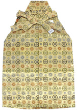 画像をギャラリービューアに読み込む, Boy's Polyester Hakama Set 7 Items for Japanese Traditional Kimono - Formal Gold Shokkomon