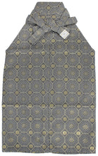 画像をギャラリービューアに読み込む, Boy's Polyester Hakama Set 7 Items  for Japanese Traditional Kimono - Gray Diagonal Shokkomon