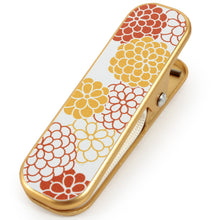 画像をギャラリービューアに読み込む, Kimono Clip 3 pcs for Japanese Traditional Clothes: Large - Orange Red Multi Pattern